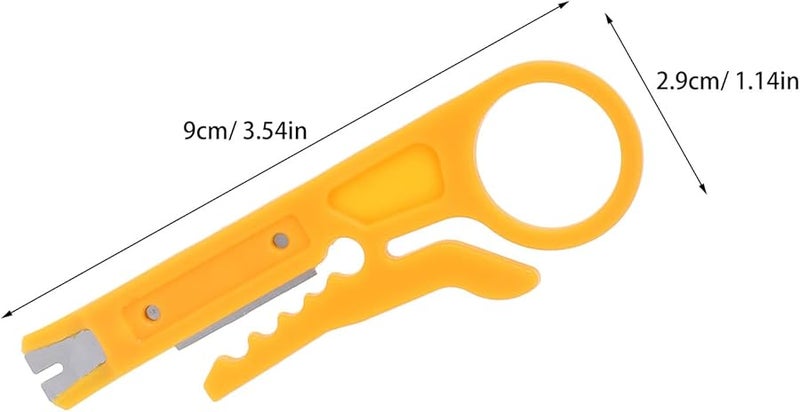 6Pcs Multi Functional Wire Stripper Pliers Set with Punch Down Cutter for Network Electrical Wires - Image 2